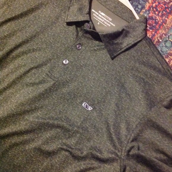 Vineyard Vines Men's Large Short Sleeve Performance 3 Button Polo Shirt - NWT - Picture 6 of 6